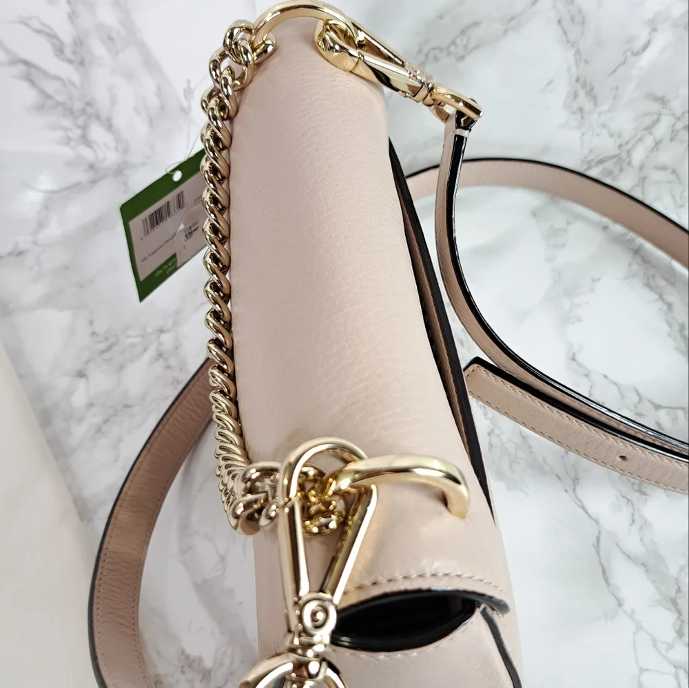 Kate Spade New York Greenwood Place Rita Bag in Tusk and Gold